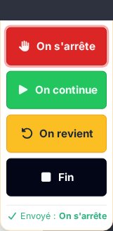 Envoi de commande MD confirmé : On continue