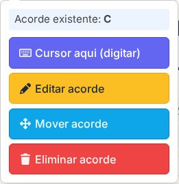 Painel de bolha de acorde