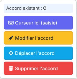 Panneau bubble d'accord