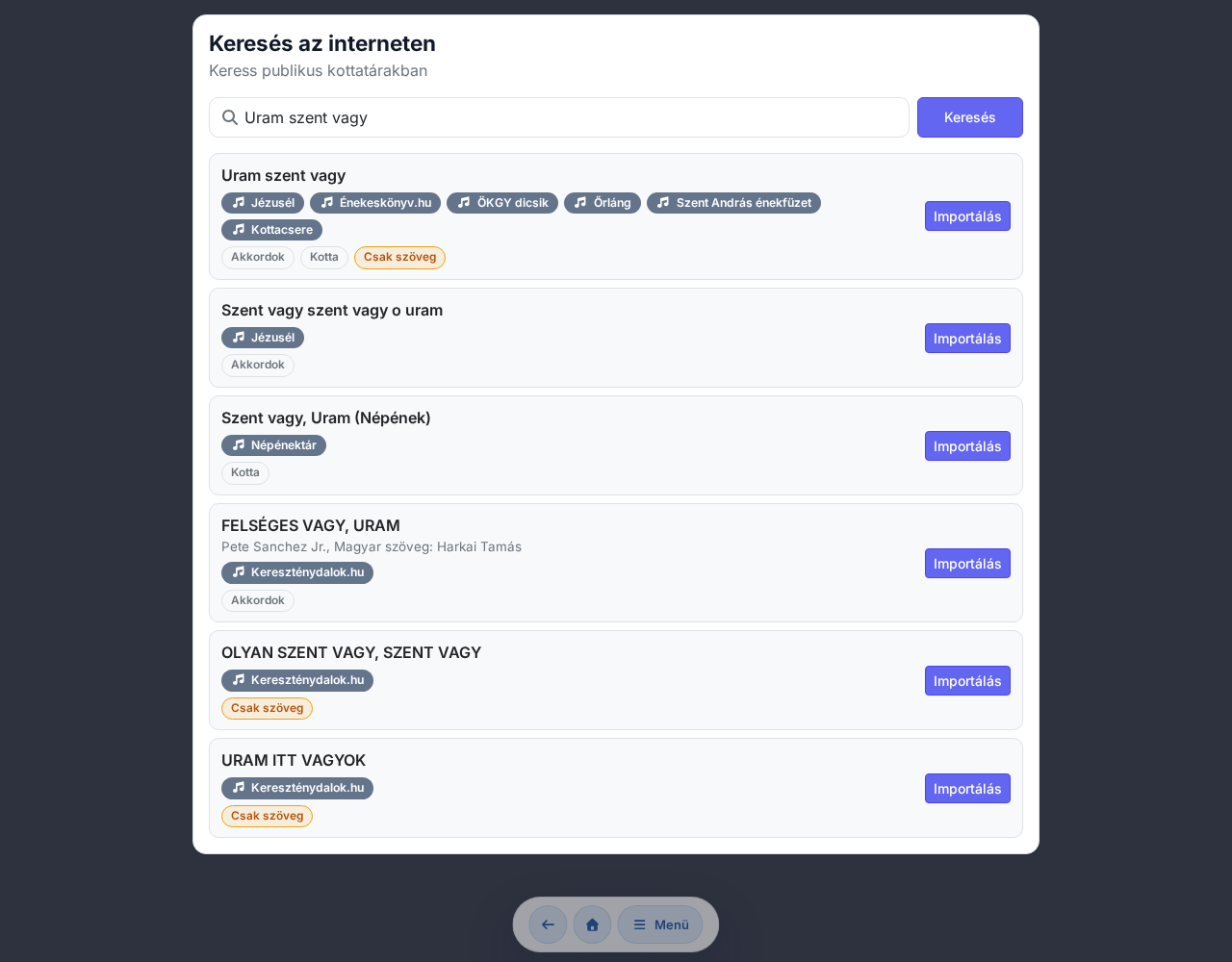 Noten aus dem Internet suchen und importieren